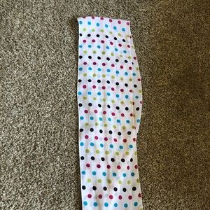 Multi colored polka dot scarf/ headband
